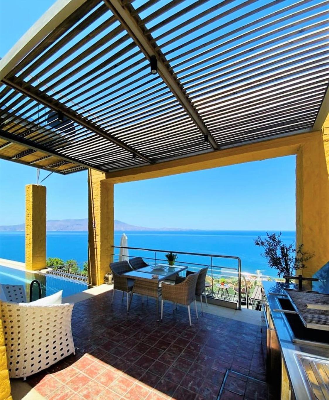 Beachfront Ravdoucha Epavlis Eleni Villa - Pool, Hot Tub, Gym, Sauna, Private Parking, Wifi Chania  Exterior foto